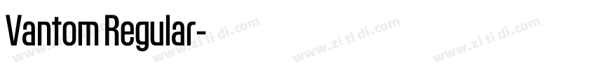 Vantom Regular字体转换